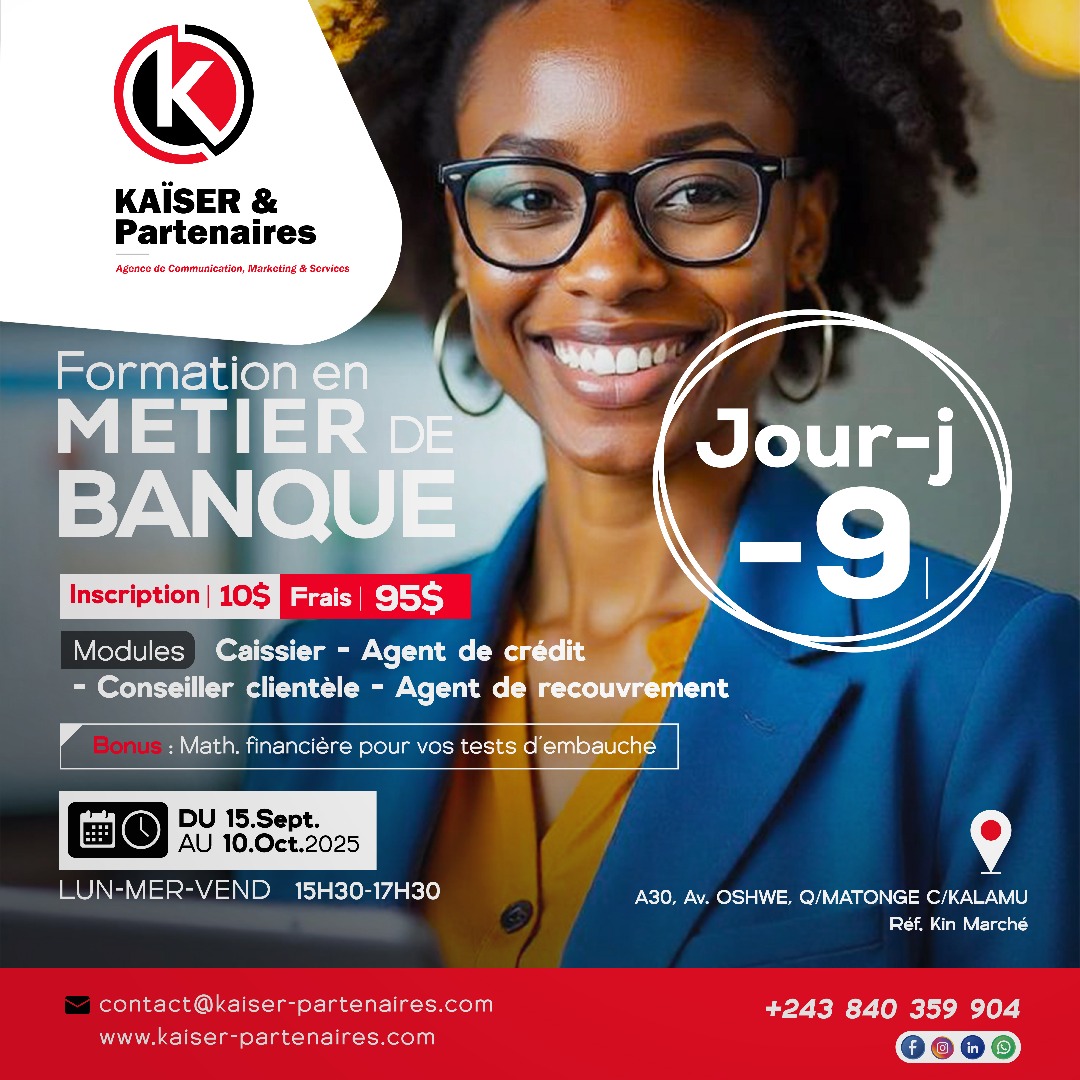 Affiche de formation en mathématique financière